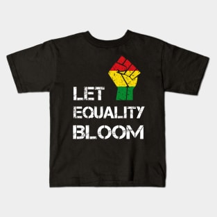 Let Equality Bloom Peace And Hope Kids T-Shirt